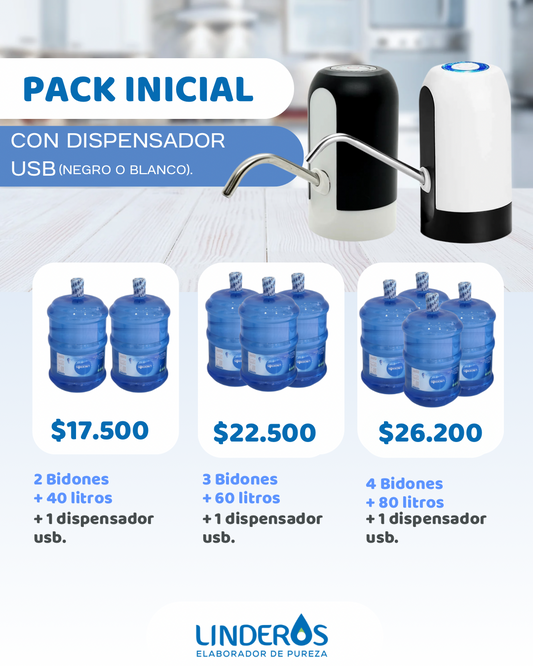Pack Inicial USB 2 Bidones